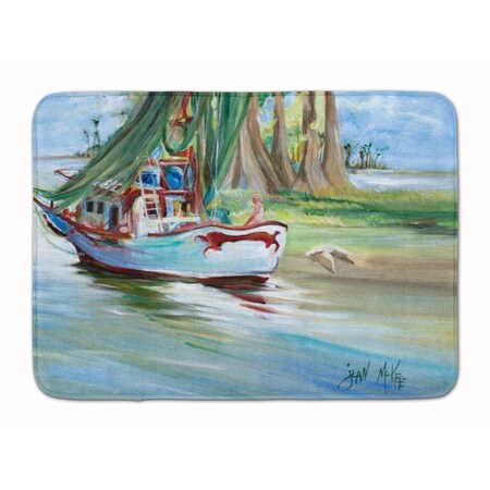 Carolines Treasures Jeannie Shrimp Boat Machine Washable Memory Foam Mat JMK1060RUG